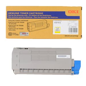 Oki 46507605 (ES7412) OEM Toner Jaune 10K