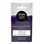 Brother TZe-135 Compatible Premium Tape Clair / Blanc 12mm