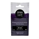 Brother TZe-355 Compatible Premium Tape Blanc / Noir 24mm