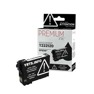 Epson T222120 Compatible Premium Ink Noir 210 pages