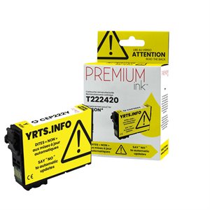 Epson T222420 Compatible Premium Ink Jaune 185 pages