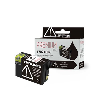 Epson T702XL Compatible Premium Ink YRTS Black1.1K