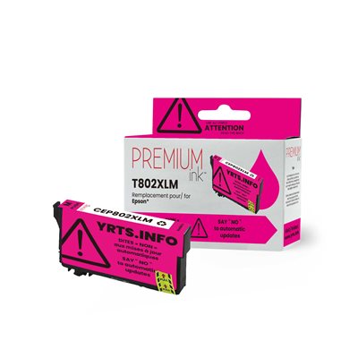 Epson T802XL Compatible Premium Ink YRTS Magenta 1.9K