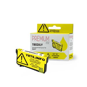 Epson T802XL Compatible Premium Ink YRTS Jaune 1.9K