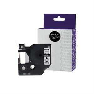 Dymo 40913 / 41913 Ruban D1 Noir / Blanc 9mm