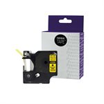 Dymo A45808 compatible ribbon black / yellow 19mm