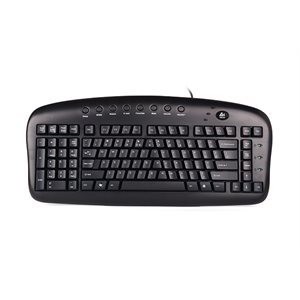 Clavier gaucher noir Avec fil USB anglais BS29B