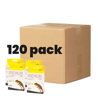 Brother LC75XL Compatible Yellow Premium Ink (Box of 120)