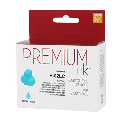 HP No. 02 C8774W Compatible Lt Cyan Premium Ink