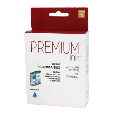 HP No. 88XL C9391AN Compatible Cyan Premium Ink