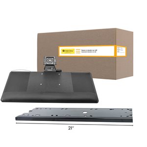 Ultimum Keyboard Tray (25''x10'') Ambidextrous - 21'' Rails