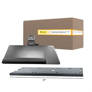 Ideal Keyboard Tray (25''x10'') Right-Handed - 17'' Rails