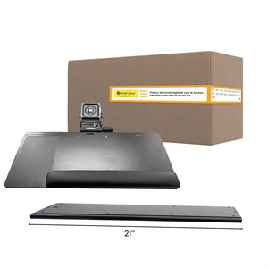 Summit Keyboard Tray (25''x10'') Left-Handed - 23'' Rails