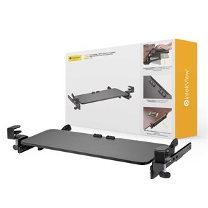 IntekView Height Adjustable Clamp-On Keyboard Tray